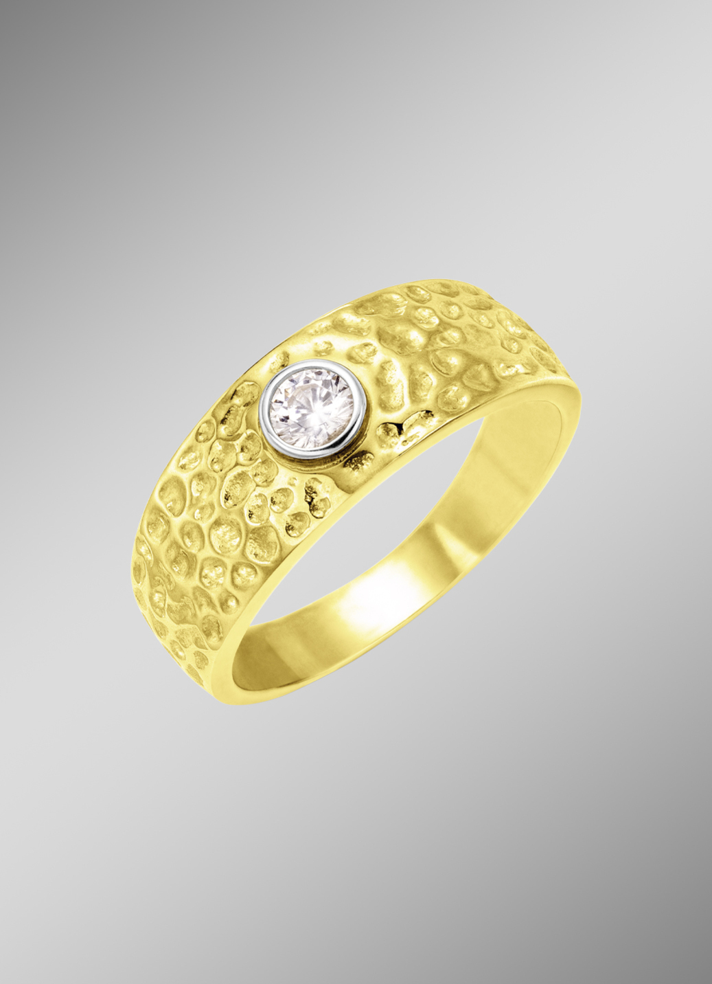 Herrenring mit Zirkonia