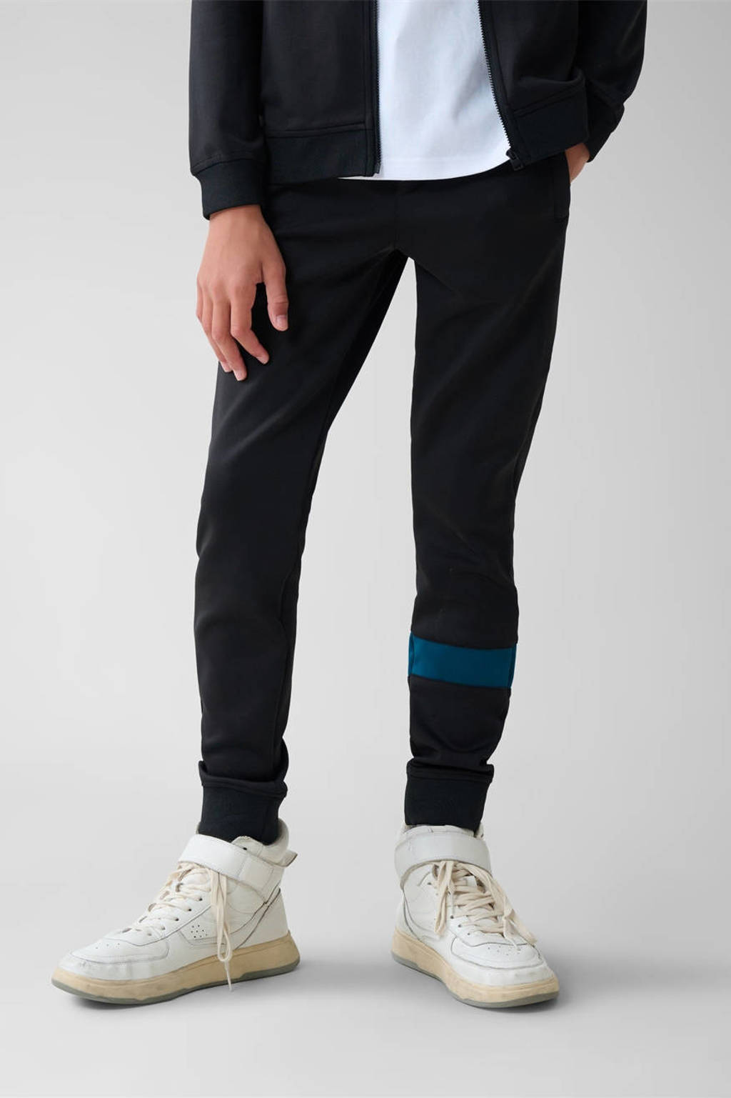 Shoeby regular fit broek zwart