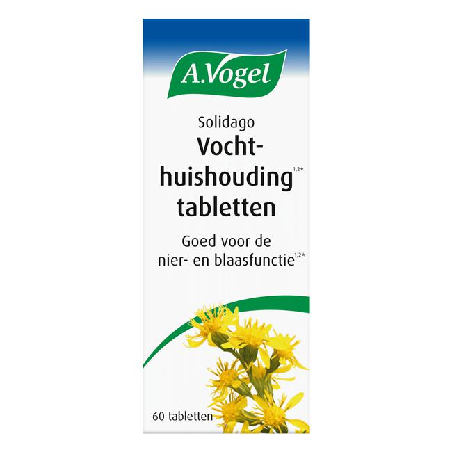 A.Vogel Solidago voor een Goede Vochthuishouding1,2* Tabletten 60 stuks