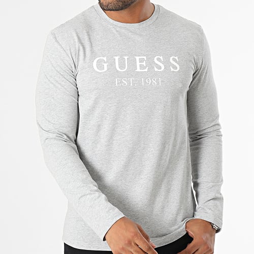 Tee Shirt Manches Longues U3BI11 Gris Chiné