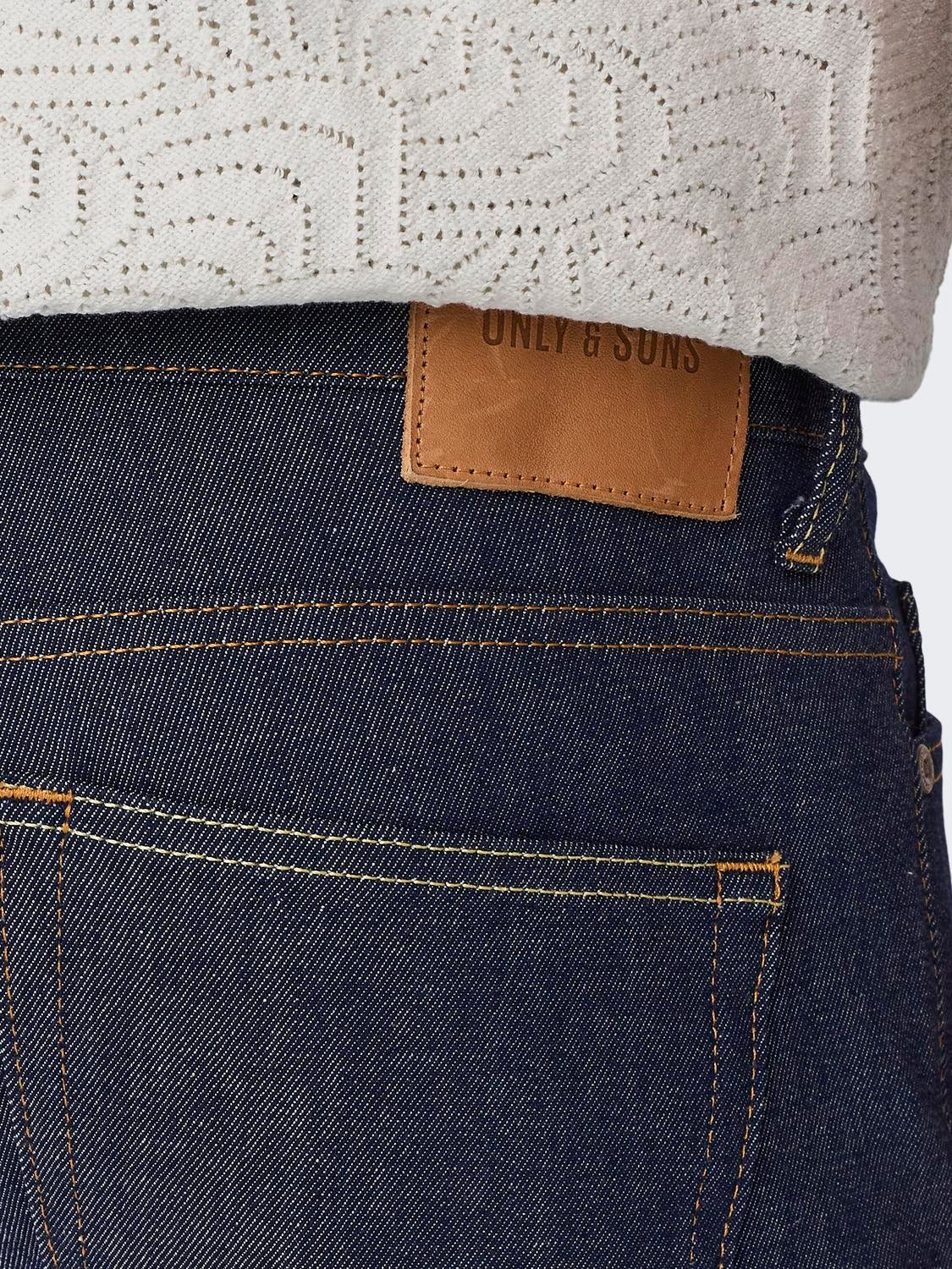 ONSLOOM Niedrige Taille Slim Fit Jeans Blue Denim