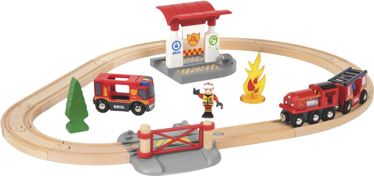 Brio Brio Togsæt m/brandmandstema