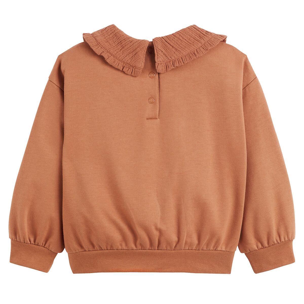 COLEÇÕES LA REDOUTE<br>Suéter com gola Claudine em fleece