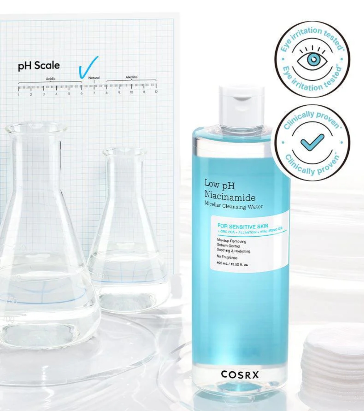 COSRX - Água Micelar de Limpeza com Niacinamida Low PH