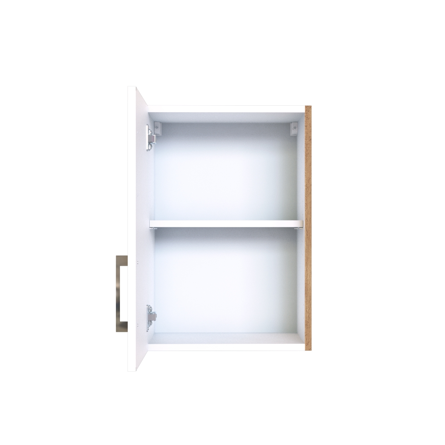Hängeschrank SORRENTO - weiß - Wotan Eiche - 40 cm breit