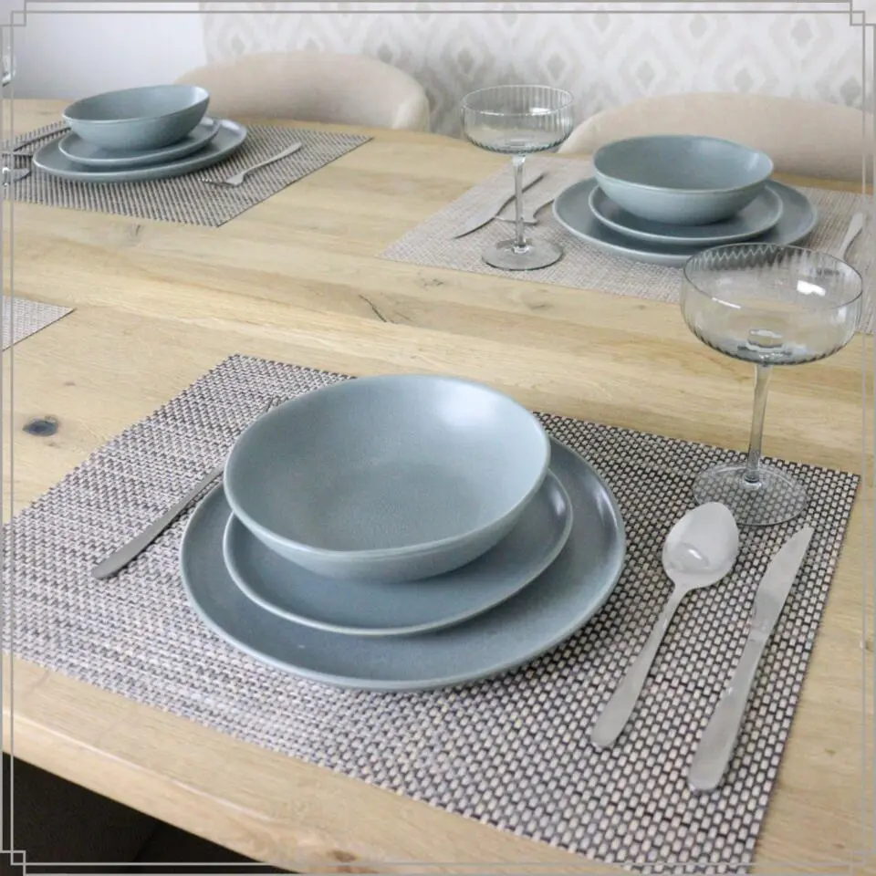 OTIX Soepkommen Zonder Oor Set van 12 Schaaltjes 500 ml Blauw