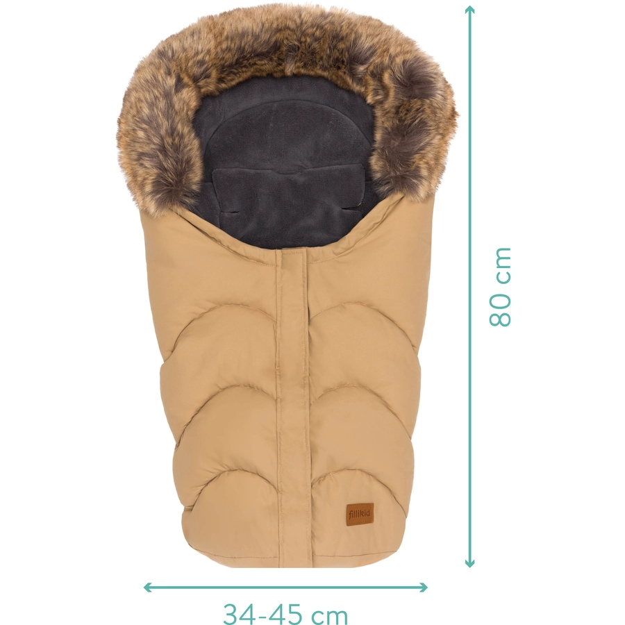 fillikid Winterfußsack Lhotse für Babyschalen Cappuccino