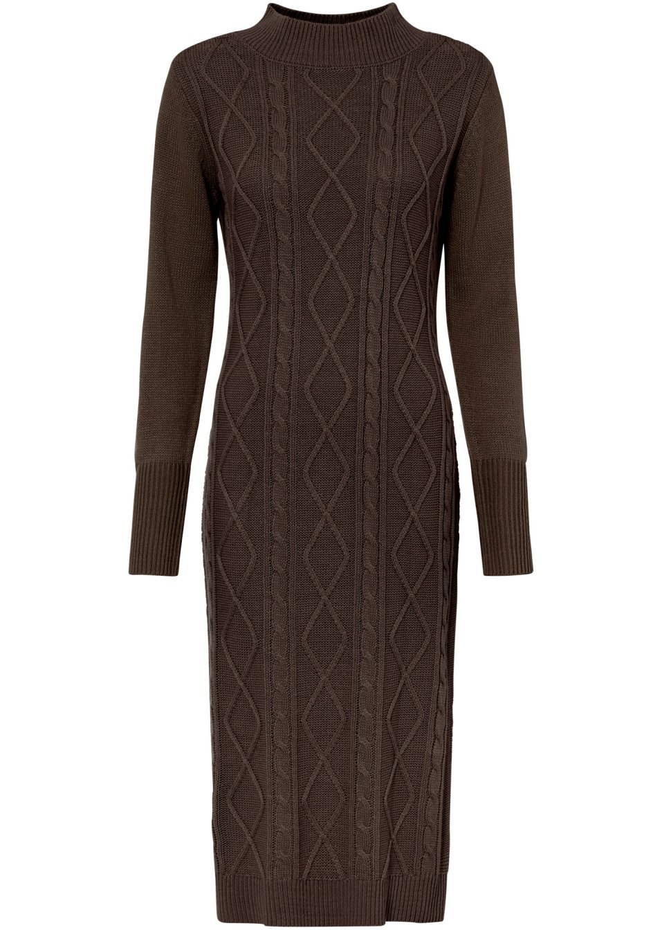 Robe en maille avec motif torsadé