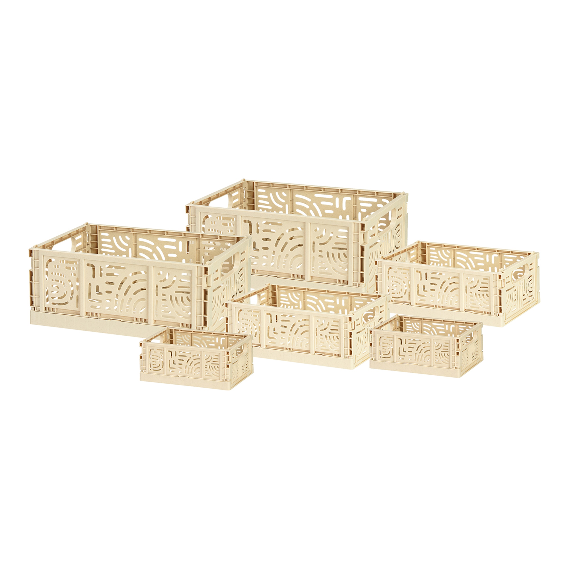 beige, 6-teilig