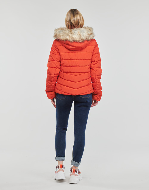 Only - ONLNEWELLAN QUILTED HOOD JACKET CC OTW - Rouge