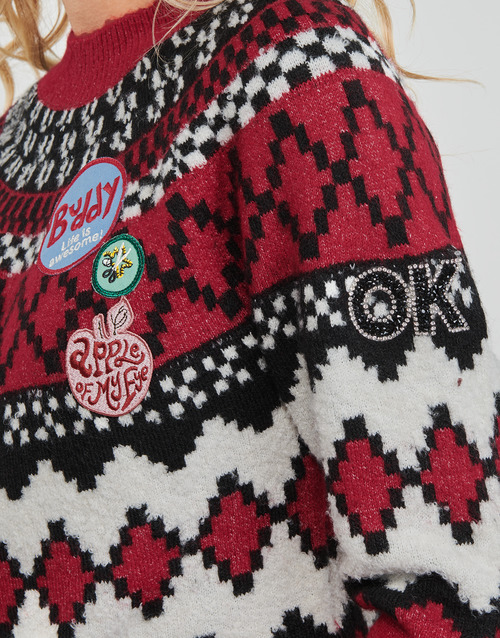 Desigual - BUDDY - Rouge / Noir / Blanc