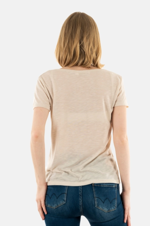 Tee shirt la petite etoile elvie beige