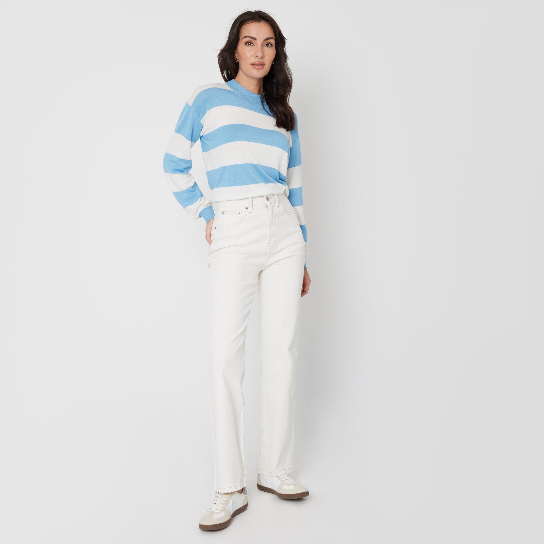 Be You Ladies Stripe Jumper