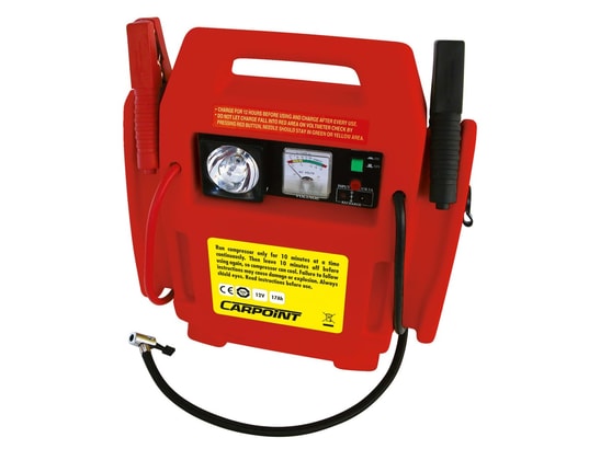 CARPOINT - Démarreur 12 v/17 ah et compresseur d'air rouge