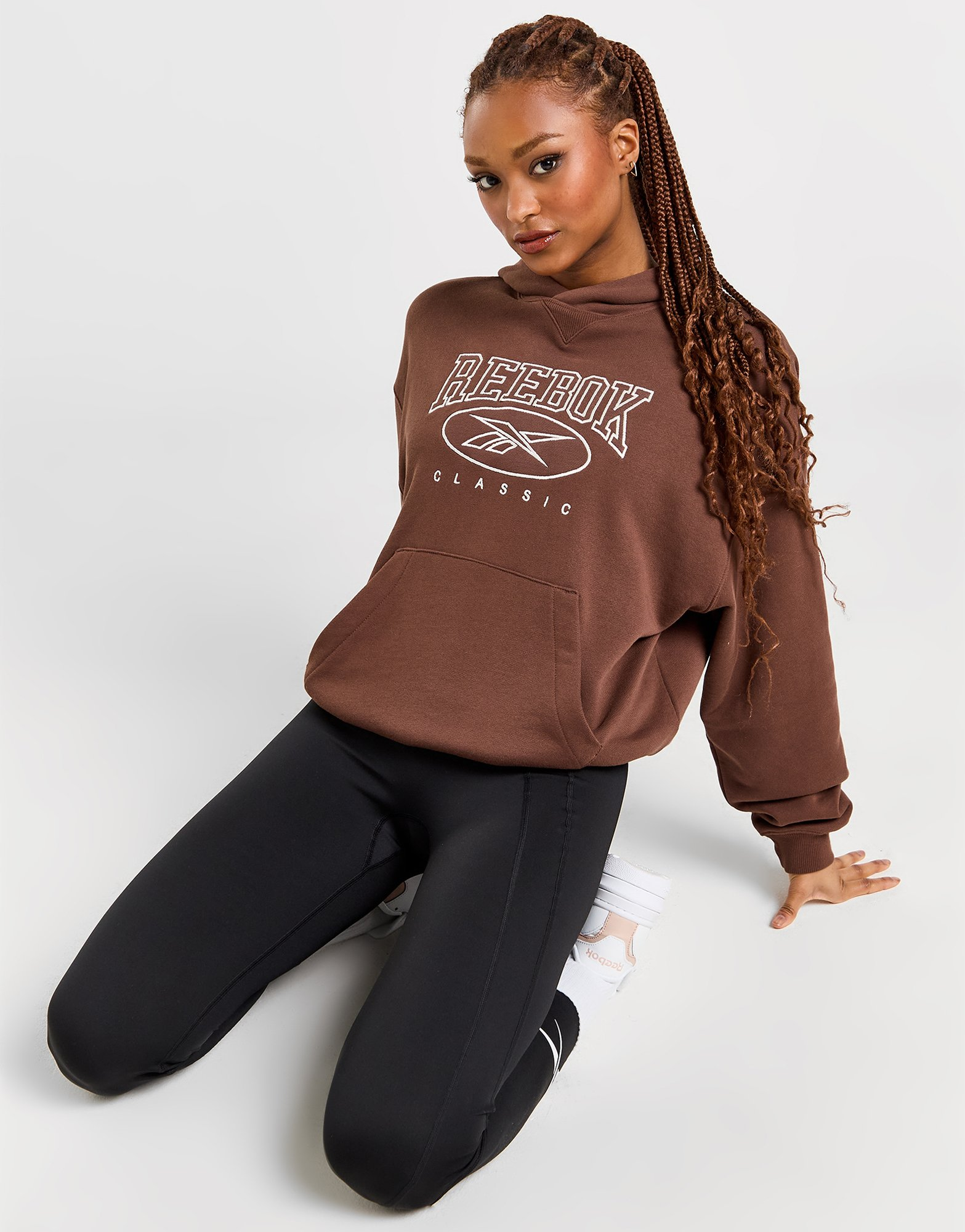 Reebok Sweat à Capuche Classic Logo Femme