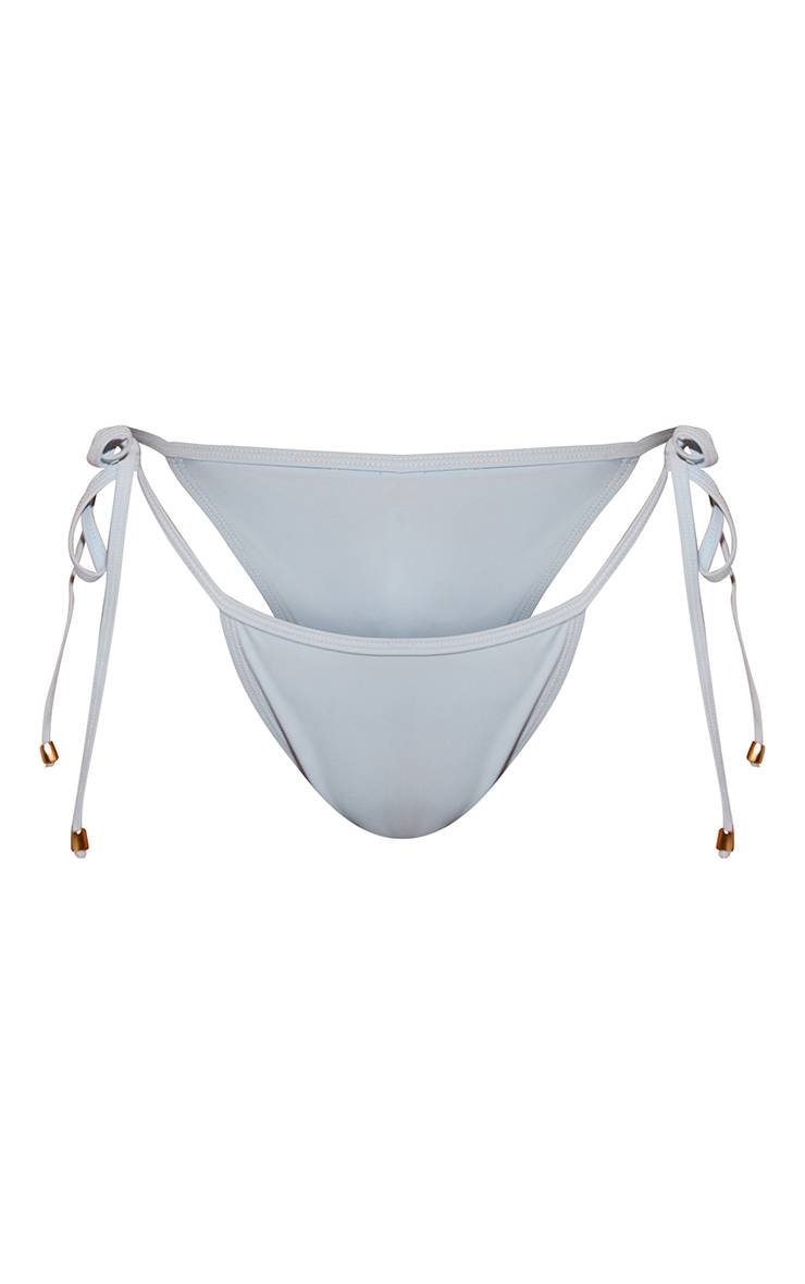 Bleu Layette Bas De Bikini Basique À Nouer Sur Les Côtés