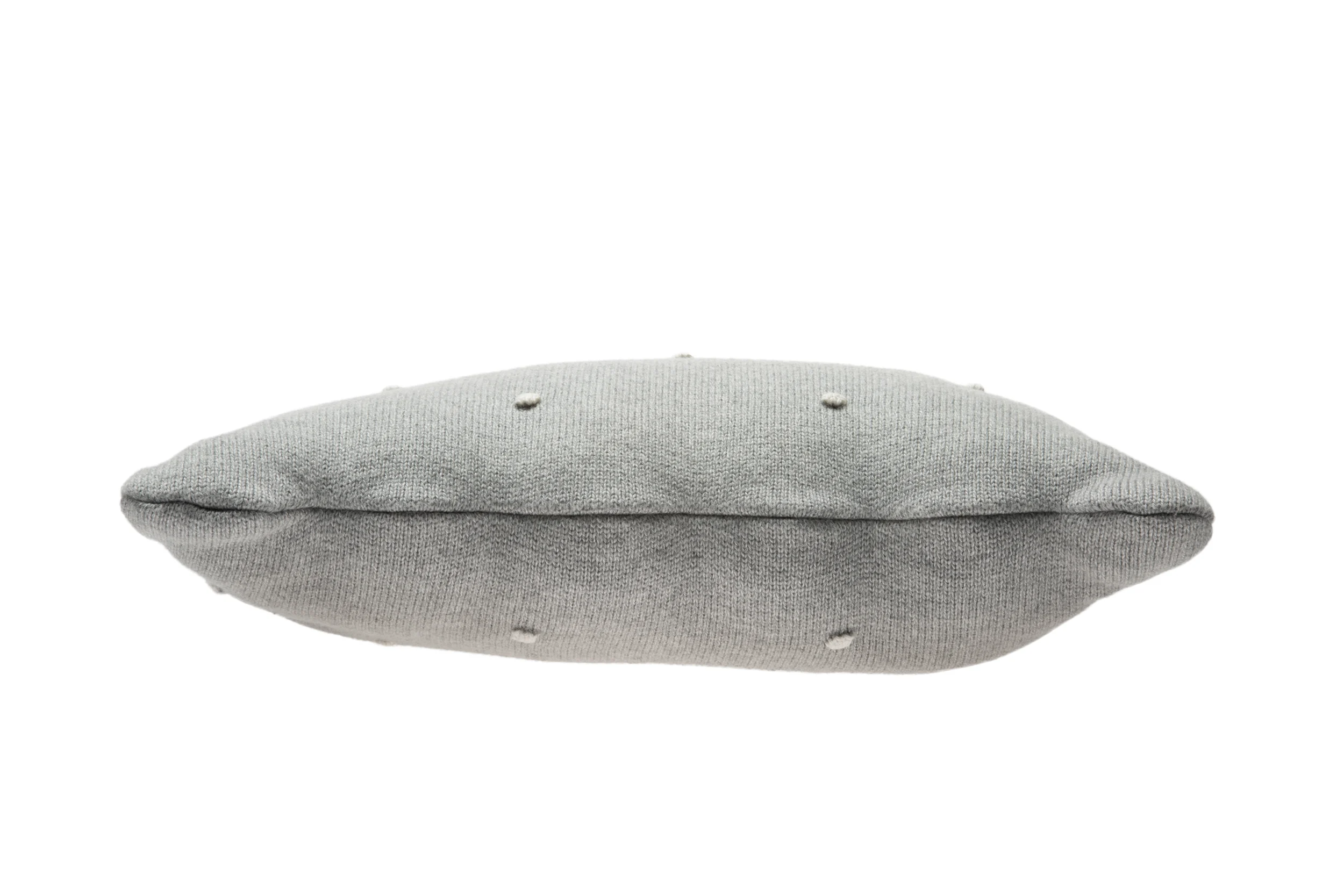 BISCUIT - Coussin en tricot en coton | Gris