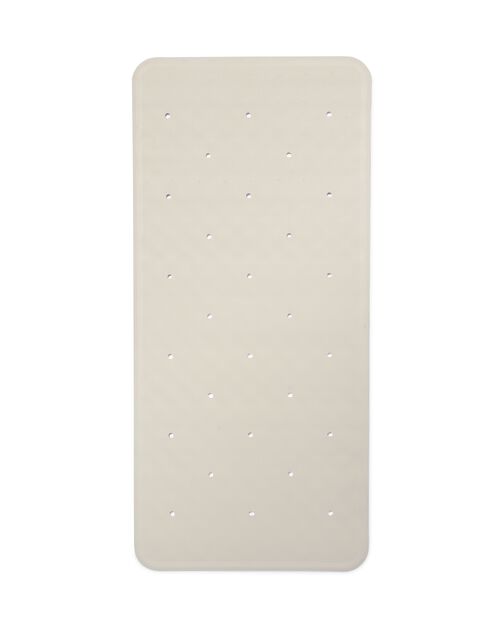 tapis de bain 34x74 caoutchouc antidérapant blanc
