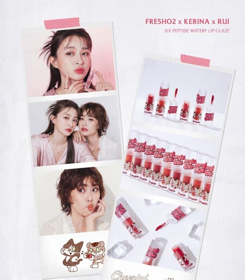 FreshO2 - Cheerful Vibes Six Peptide Watery Lip Glaze