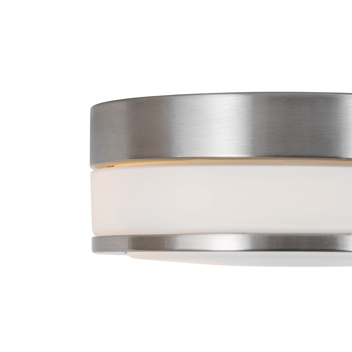 Moderne plafondlamp staal 23 cm IP44  - Flavi