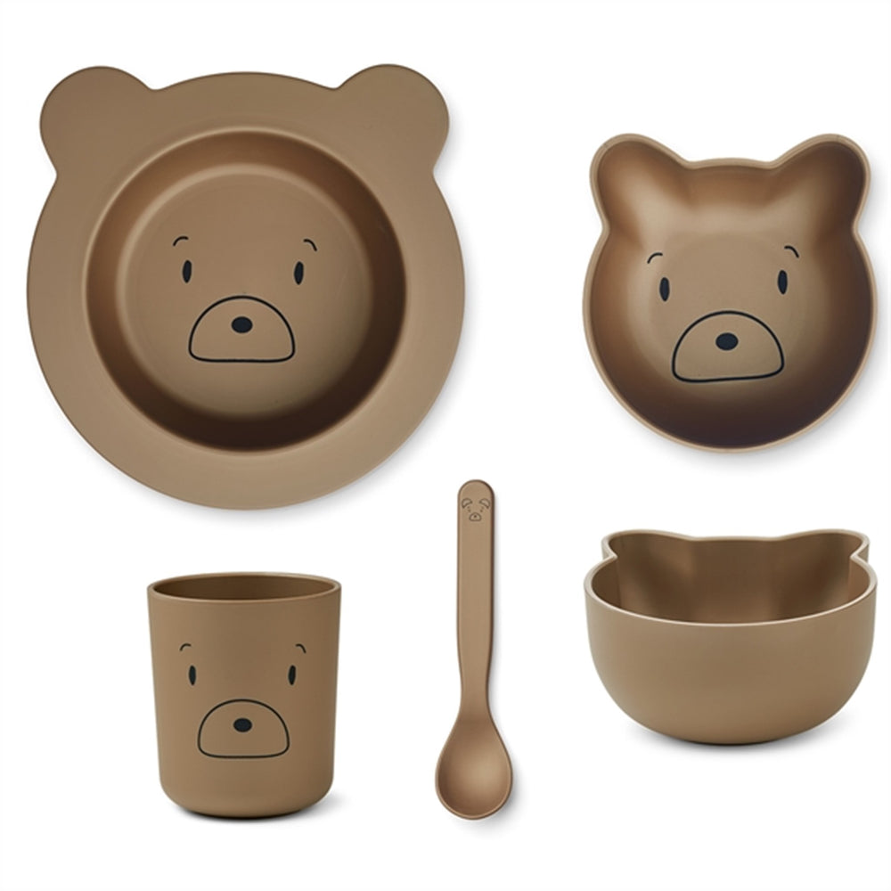 Joana Baby Sæt Mr Bear Oat - LieWood → Luksusbaby.dk