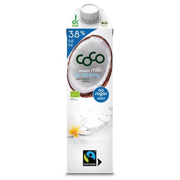 Leite De Coco Bio Para Beber 3,8% M.G 1L