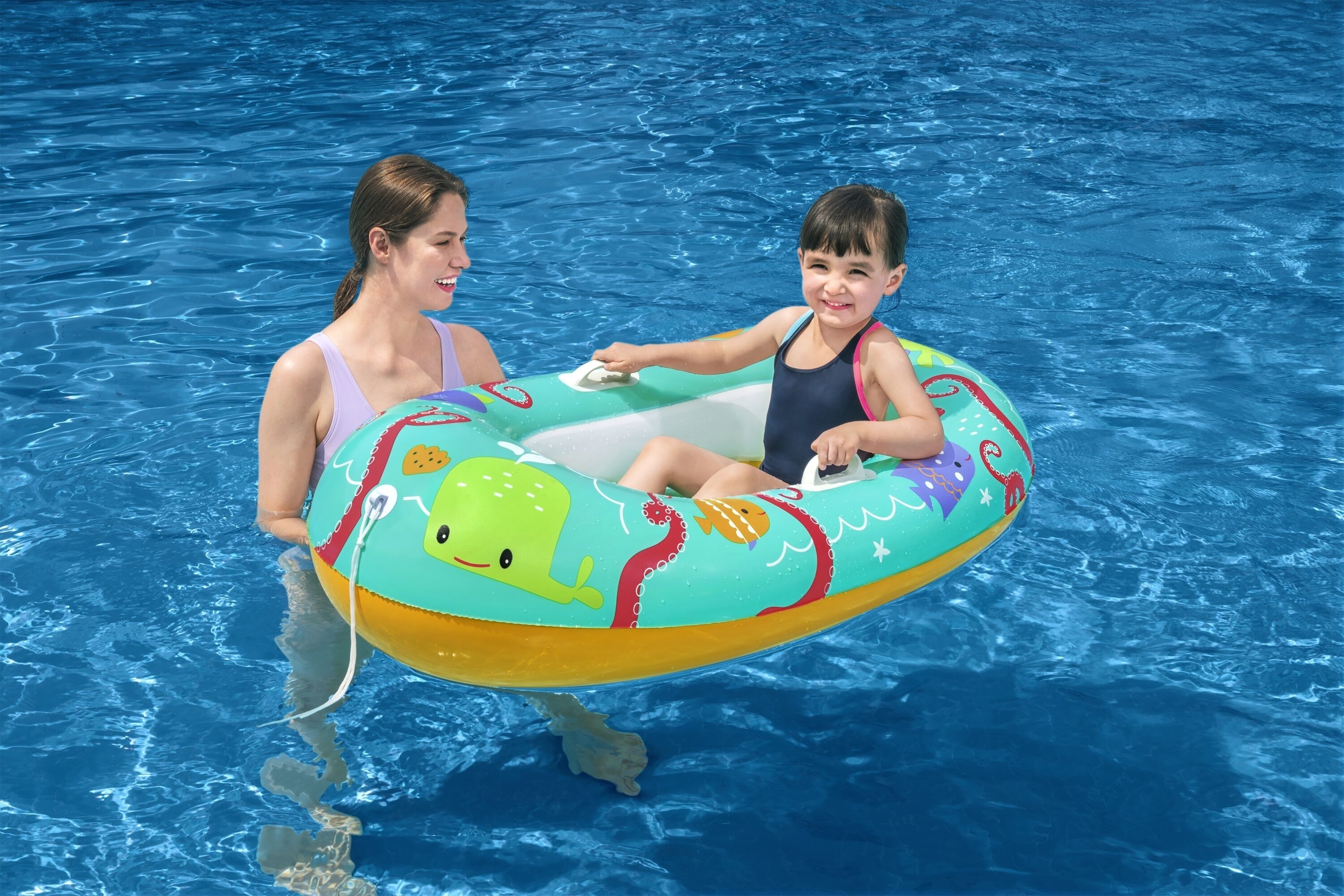 Schlauchboot für Kinder Tropical Crew 110 cm