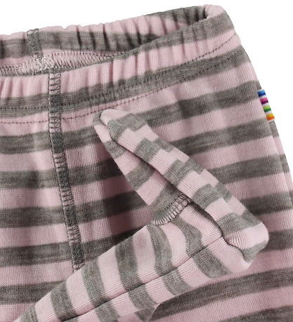 Joha Leggings - Uld - Rosa/Gr?