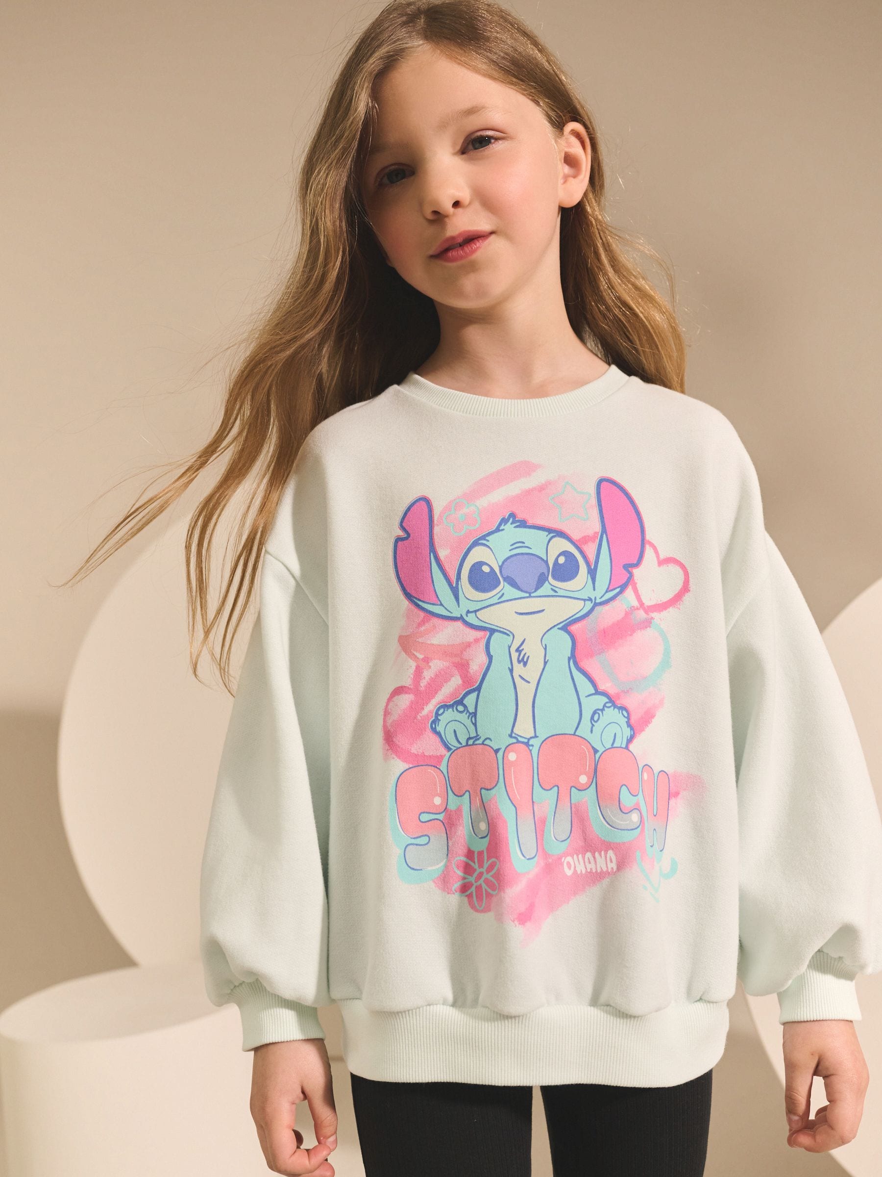 Lichtblauw Lilo & Stitch - Sweatshirt (3 - 16 jr)