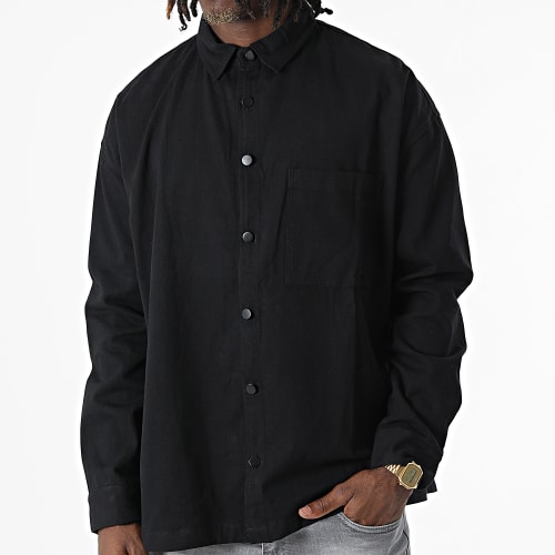 Chemise Manches Longues Jean Noir