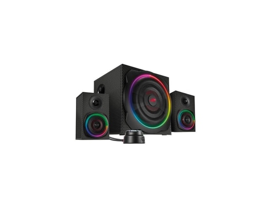 SPEEDLINK - Enceintes multimédia Speed link enceintes 2.1 gravity carbon rgb