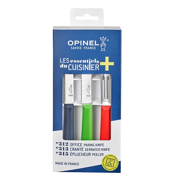 Couteaux Trio les essentiels du cuisinier Opinel Opinel