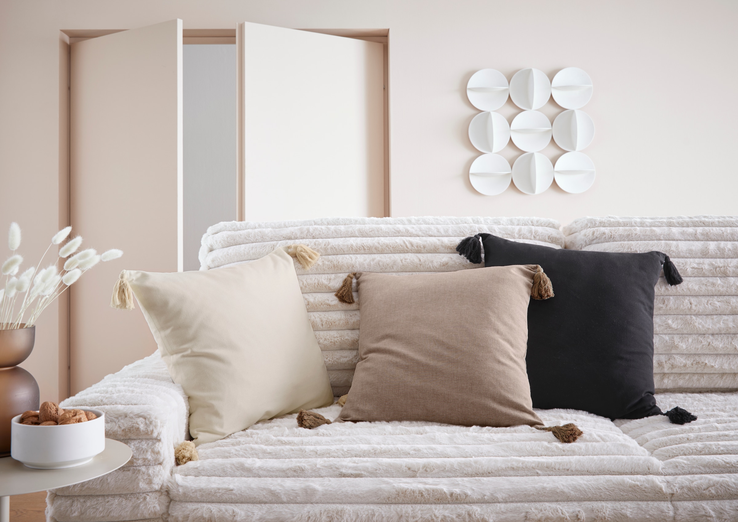 LeGer Home by Lena Gercke Dekokissen »Jada« Kissenhülle ohne Füllung, 2-er Set, modern und zeitloses Design, 50x50
