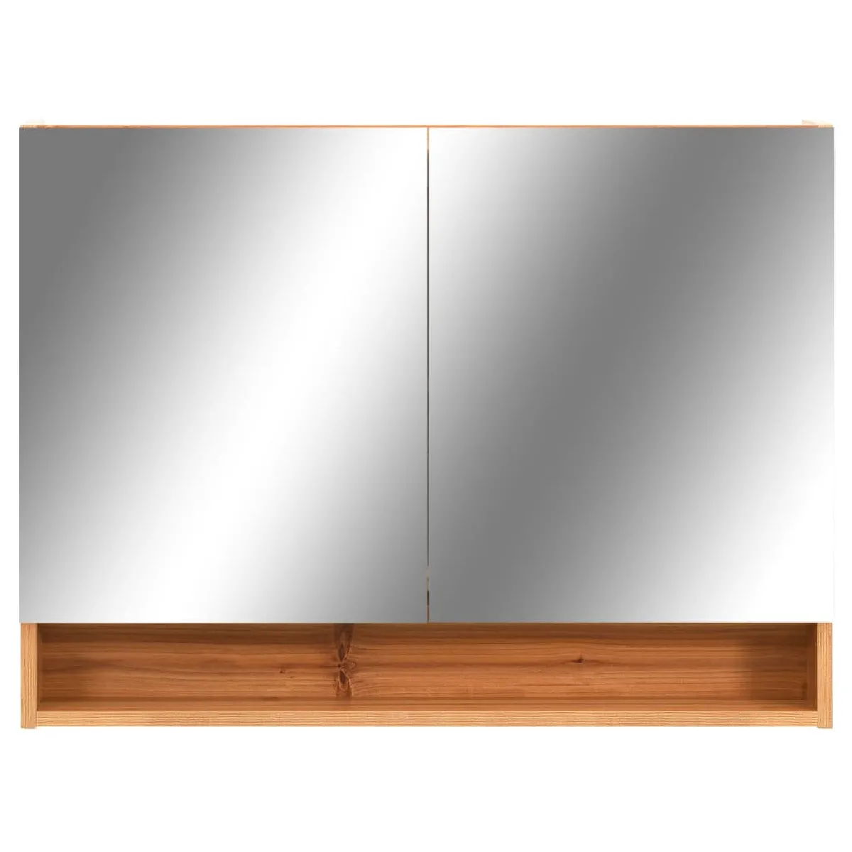 VIDAXL Armoire miroir LED chêne