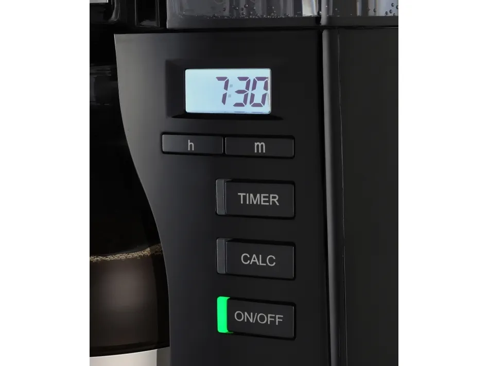 Melitta Look V Timer - Kaffemaskine - 10 kopper - sort