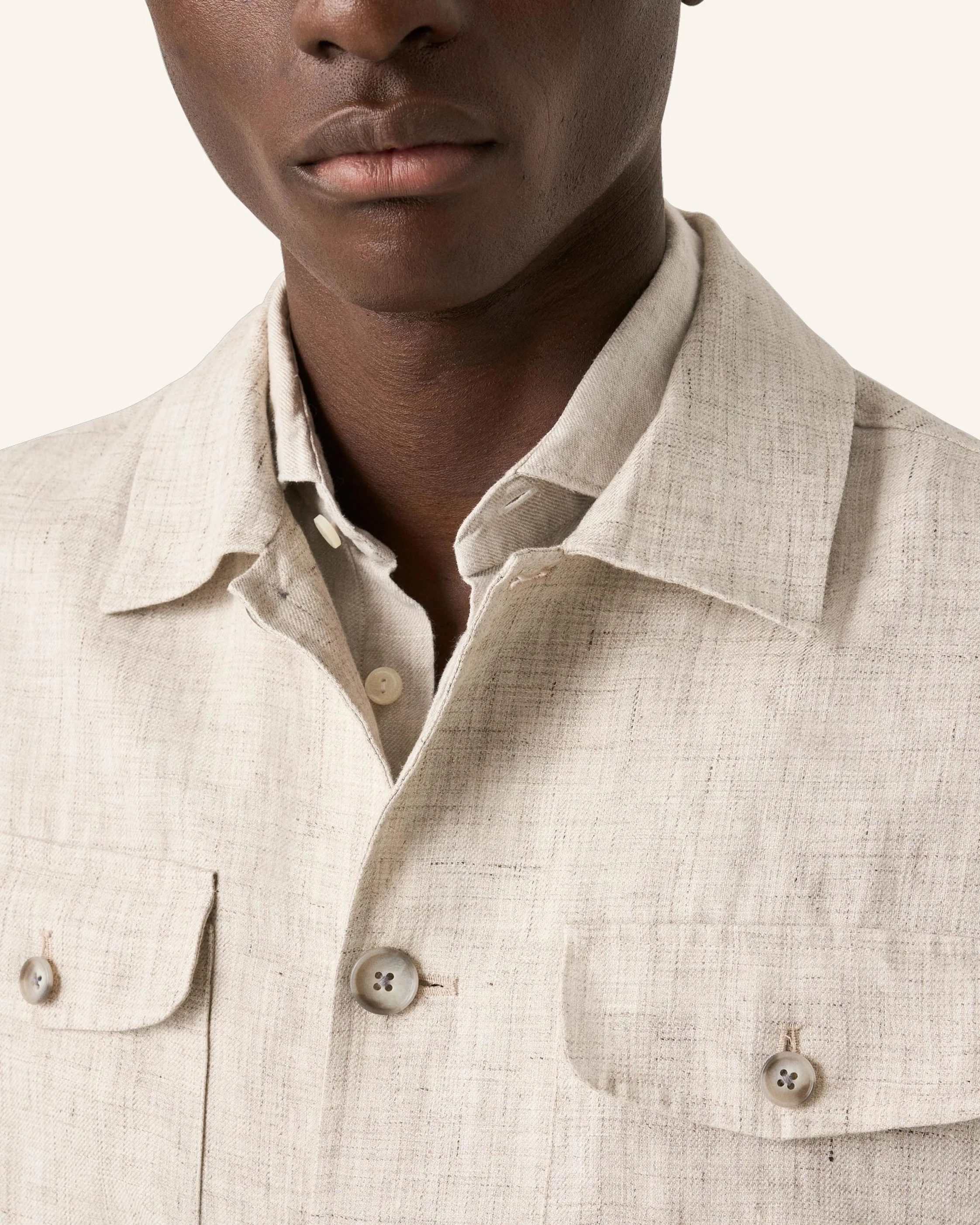 ETON Overshirt Mit Taschen Aus Leinen