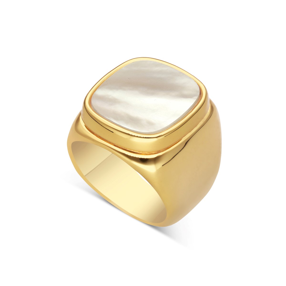 Bague Chevalière Nacre