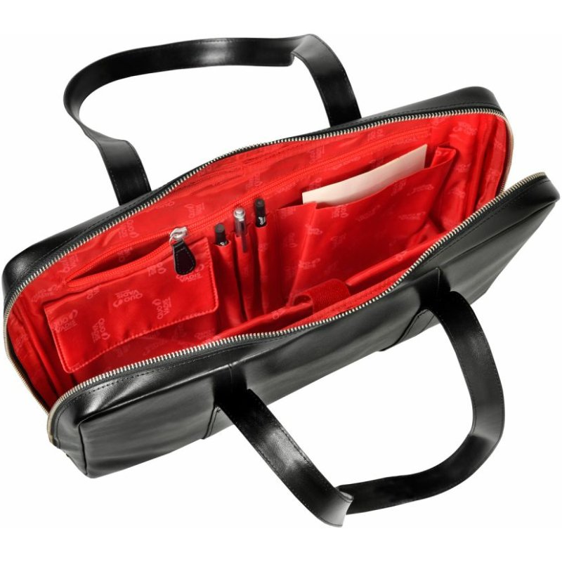 Quo Vadis - Sacoche - Satiny - 38x28,5x5 cm - Cuir pleine fleur de vachette - 2 compartiment(s) - Avec bretelles