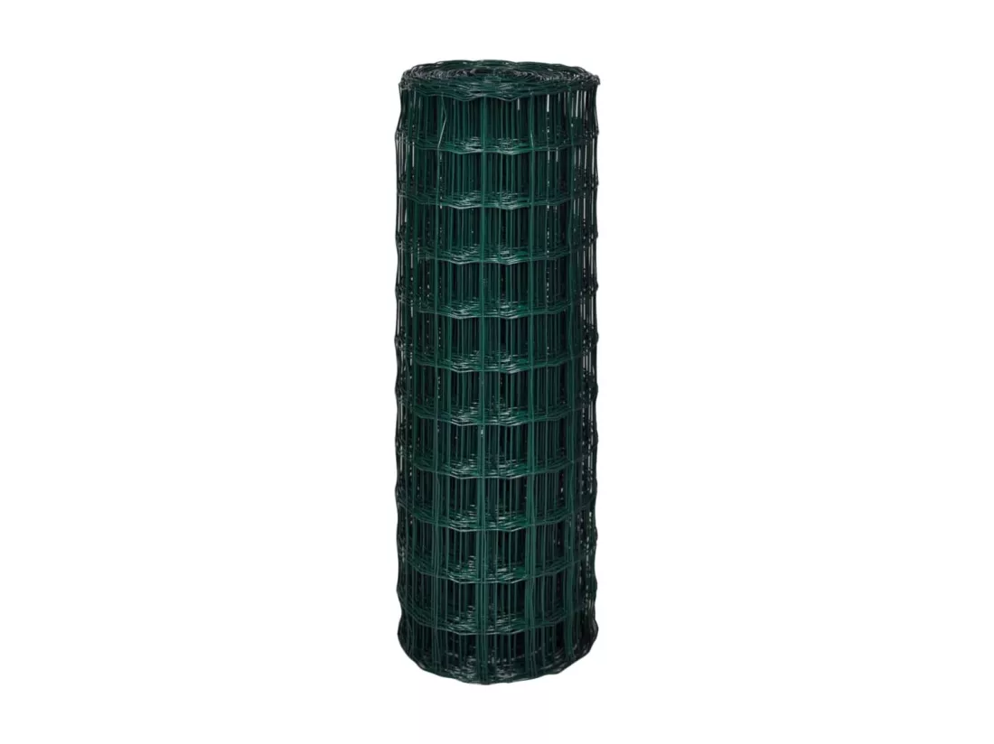 Cl?ture Euro Acier 25 x 1,7 m Vert