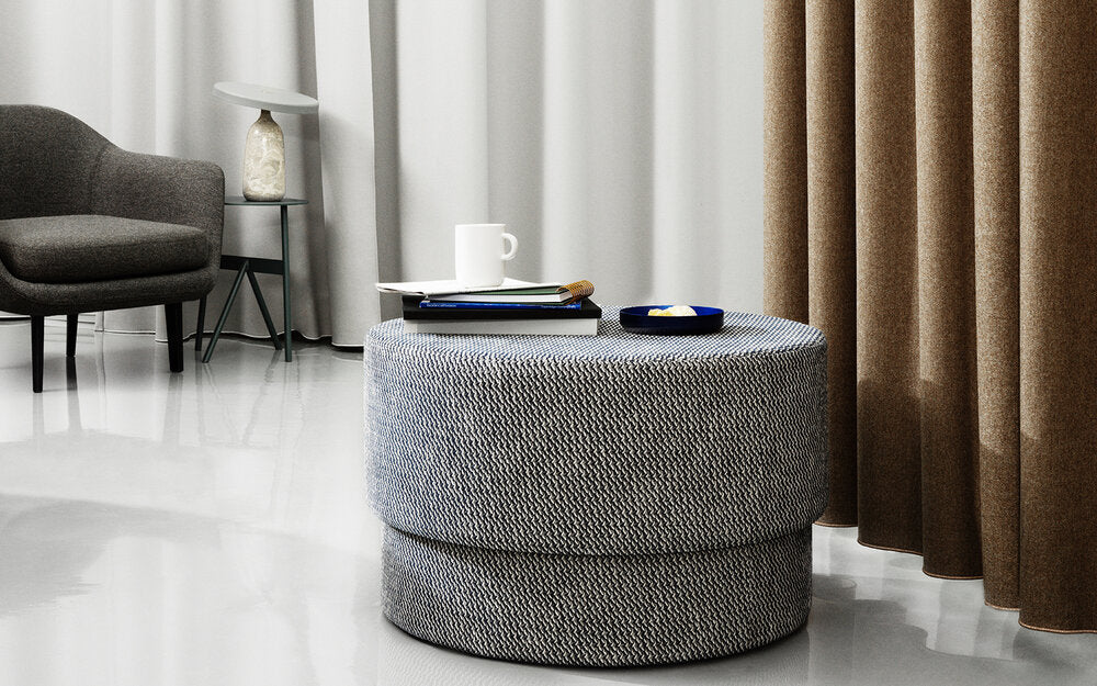 Normann Copenhagen  Silo puf, medium, Navy Blue/Albagia 288 - 43x70 cm