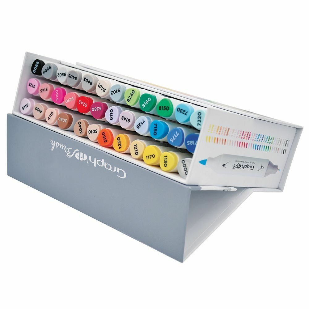Set 36 marqueurs graph'it brush & extra fine - essentiels