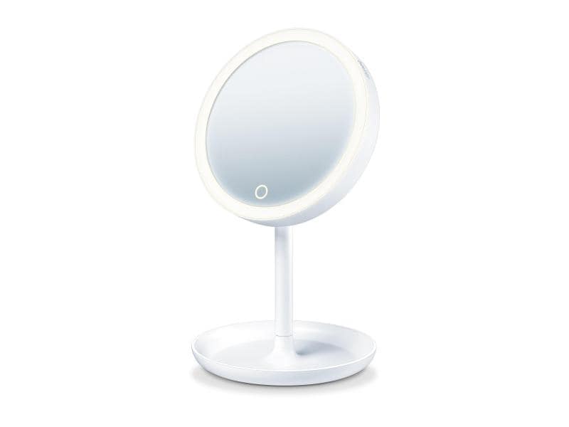Beurer Kosmetikspiegel mit Sensor BS 45 Weiss Beleuchteter Schminkspiegel