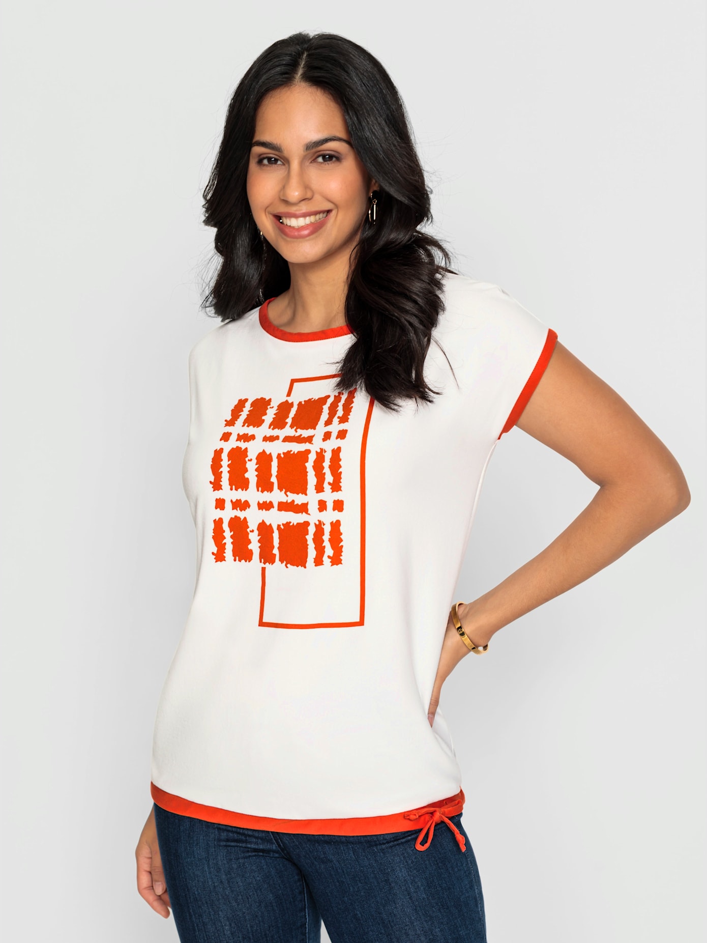 T-shirt à encolure ronde superbe qualité douce et fluide