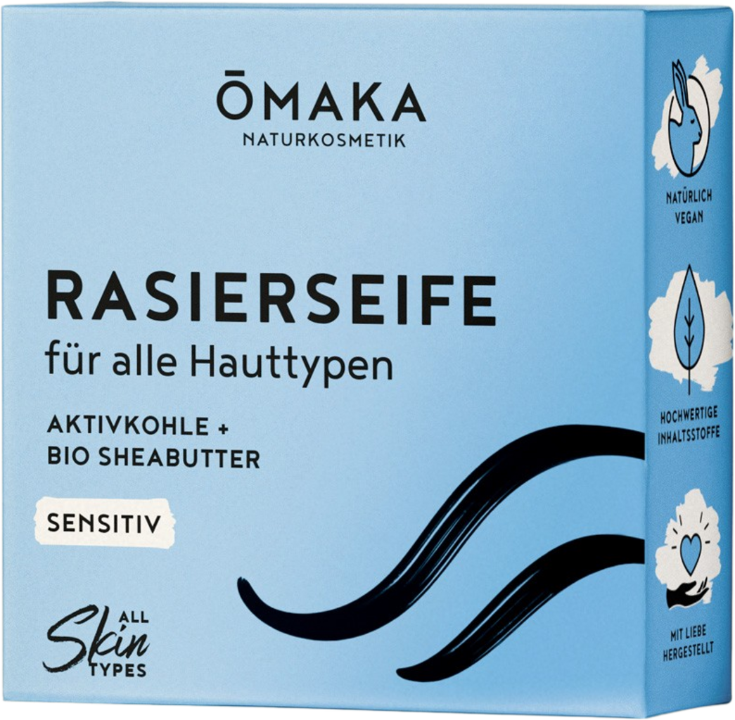 ŌMAKA Naturkosmetik  Rasierseife, 100 g