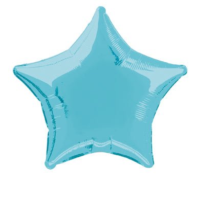 Ster Helium Ballon Lichtblauw Leeg 50cm