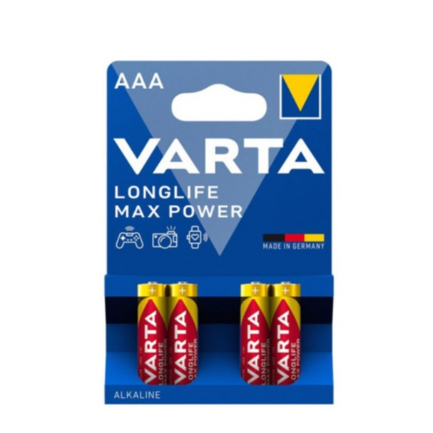 4er Pack Longlife Max Power AAA Batterie Mignon (4703) LR03 Alkaline 1.5V
