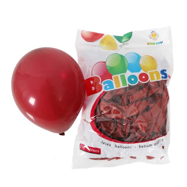100-pack rød ballonger 26cm latex fest bursdag