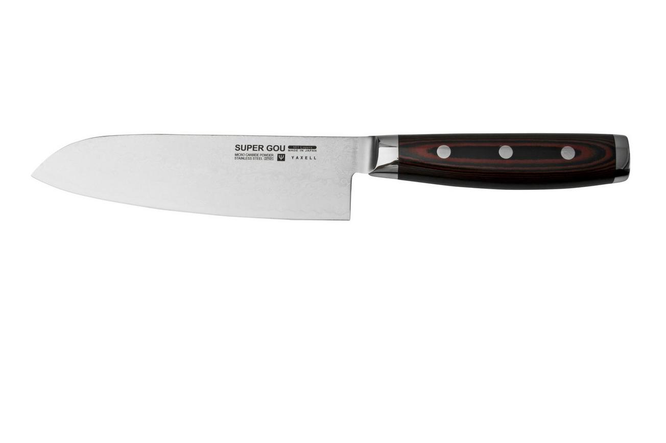 Yaxell Super Gou 37150, 2-delige messenset santoku 16,5 cm en universeelmes 12 cm
