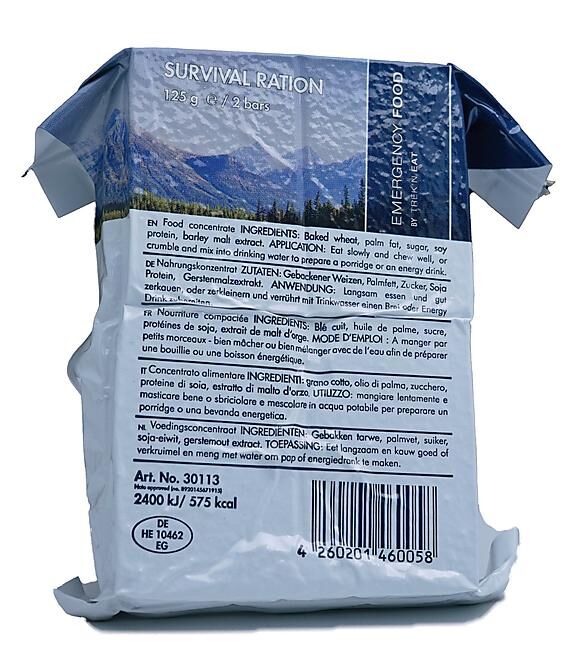 TREK N EAT - RATION ALIMENTAIRE DE SURVIE 575 KCAL