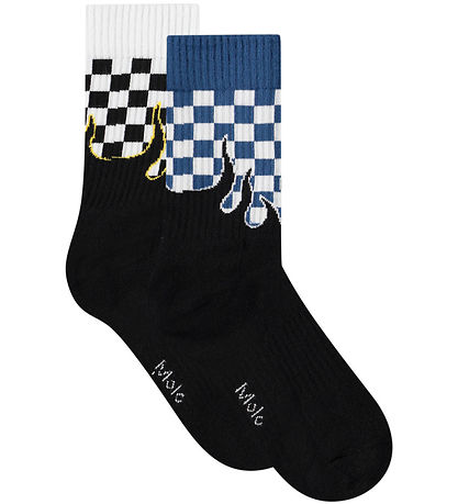 Molo Socken - Norman - 2er-Pack - Blue Flammen